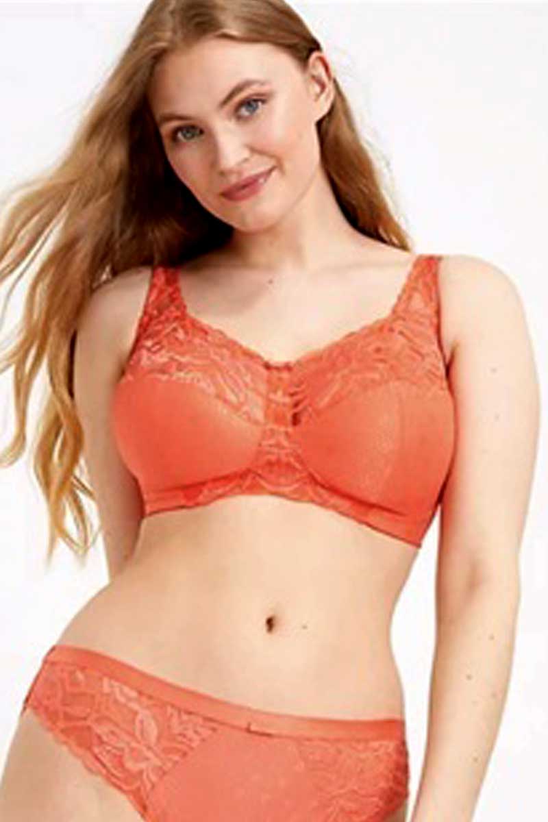 Total Support Jacquard & Lace Full Cup Bra