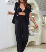 03 Pieces Sexy Pajama Set